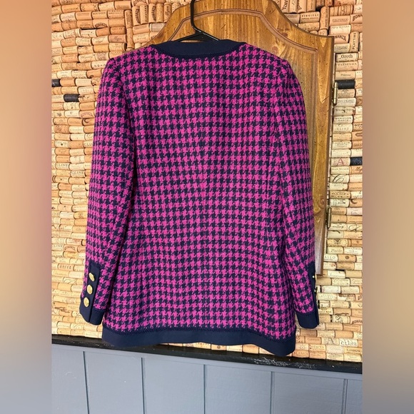 Vintage Bijou Fashions Made in Hong Kong tweed two piece jacket/skirt sz S chic - Picture 4 of 10